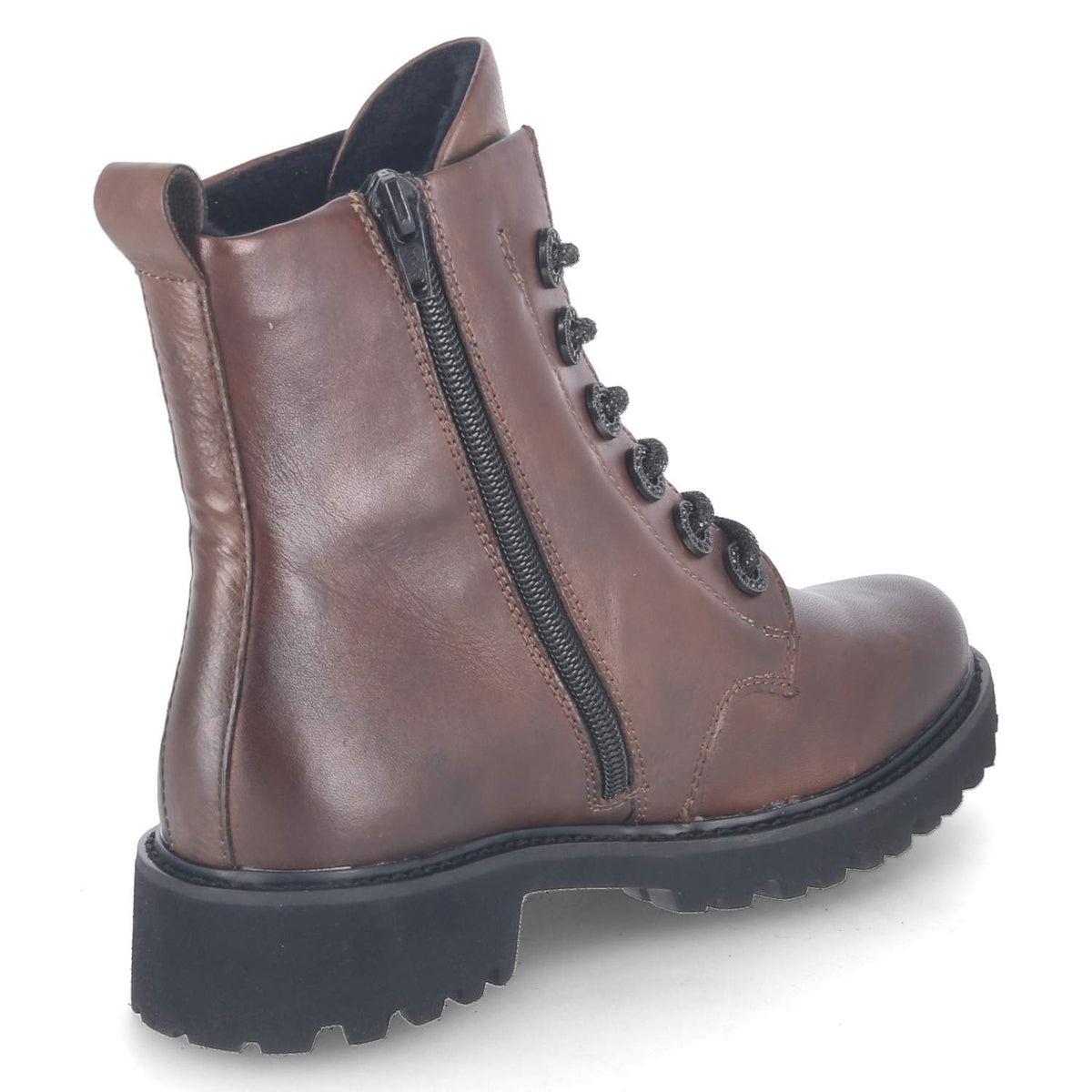 Schnürstiefeletten Braun