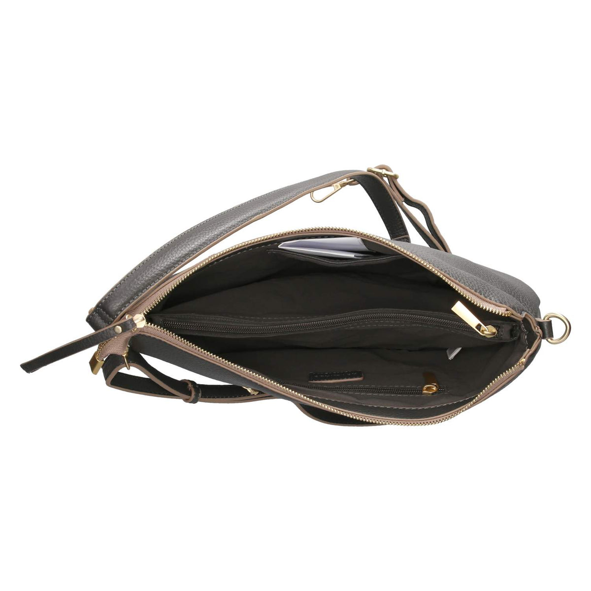 Schultertasche Grau