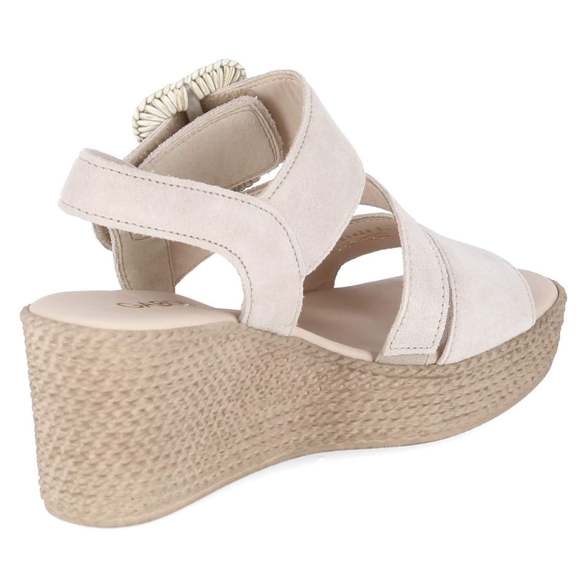 Espadrille-Sandaletten Beige