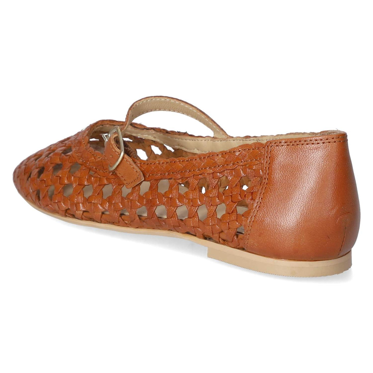 Spangenballerinas Braun
