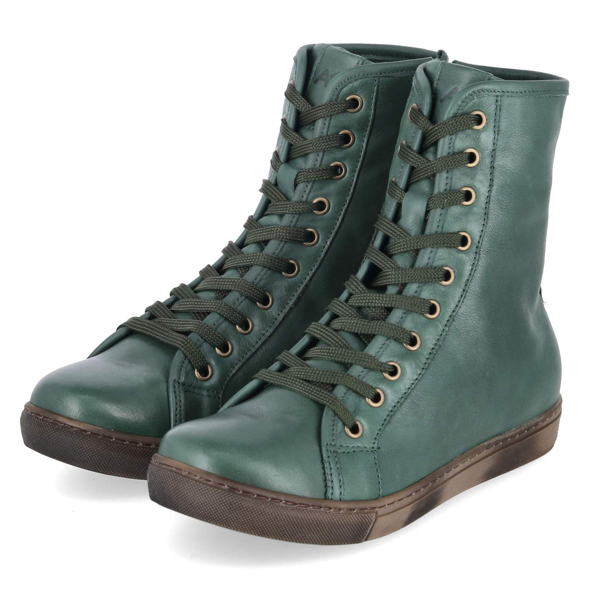 Schnüstiefeletten Grün