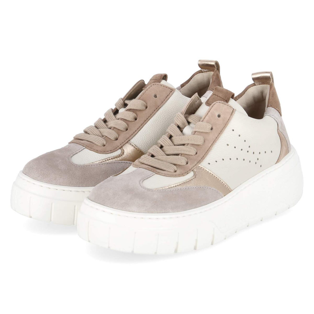 Plateau-Sneaker Beige