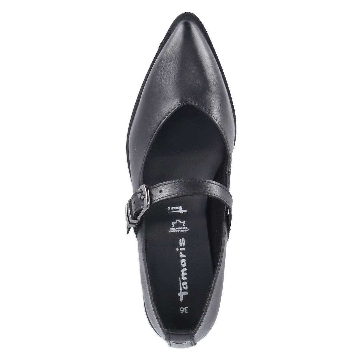 Spangenballerinas Schwarz