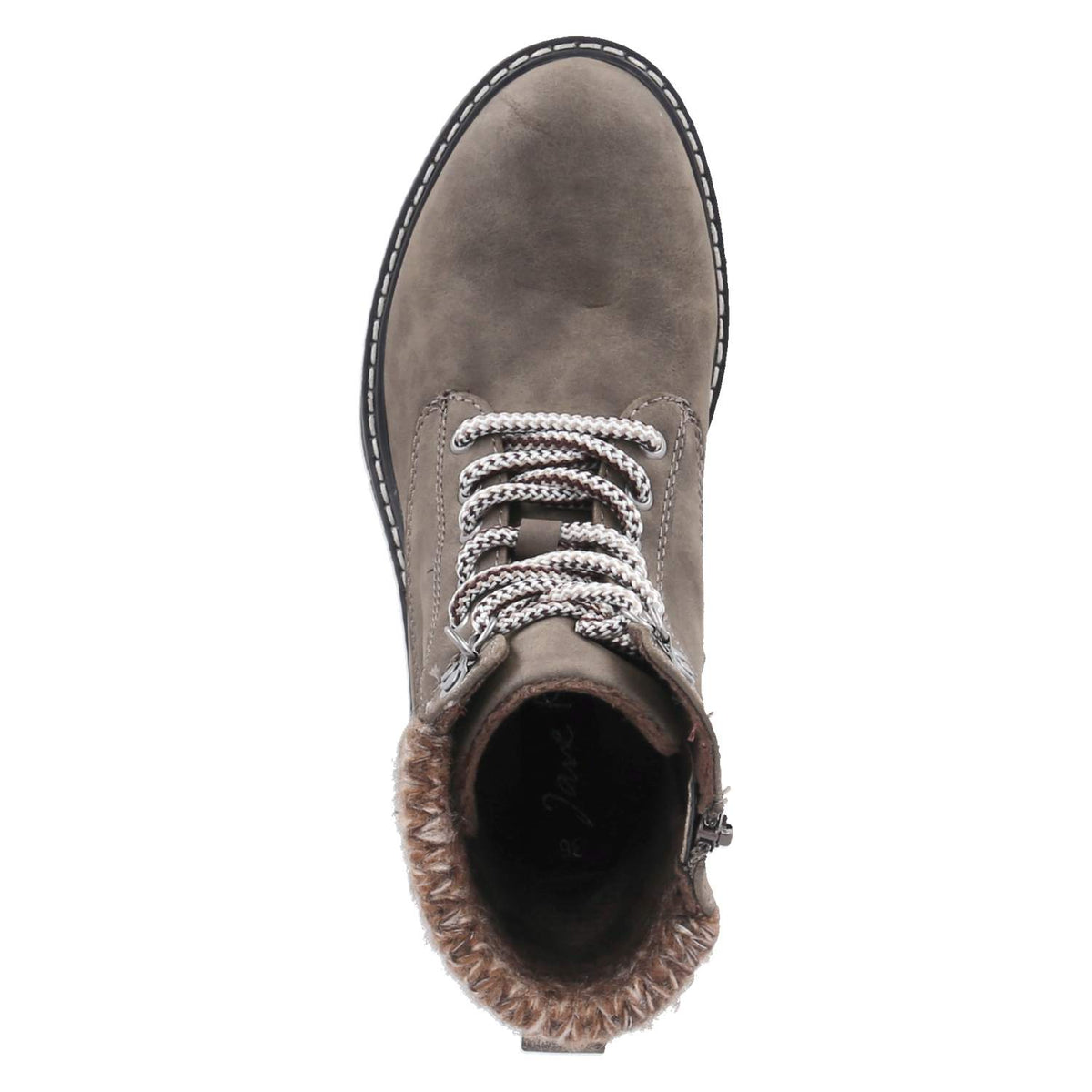 Schnürboots Taupe