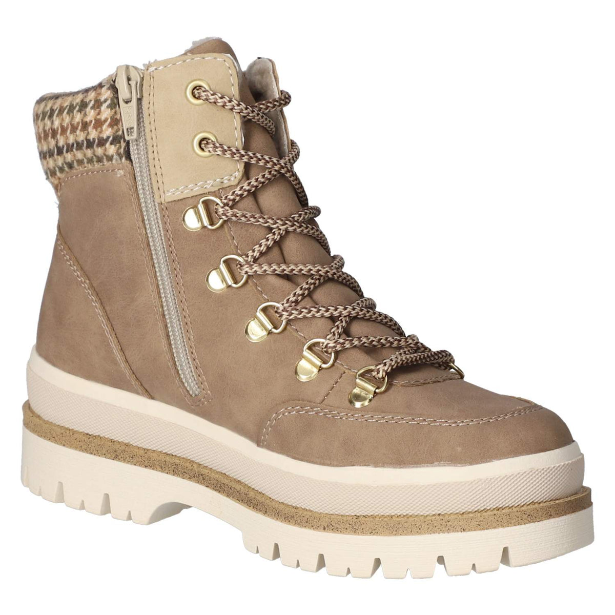 Schnürboots Beige