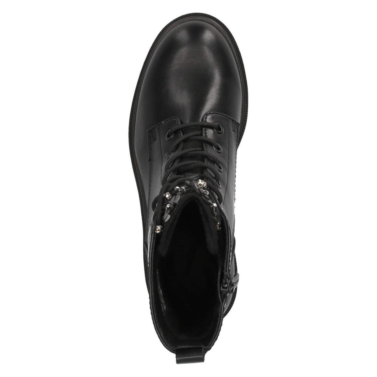 Schnürstiefeletten Schwarz