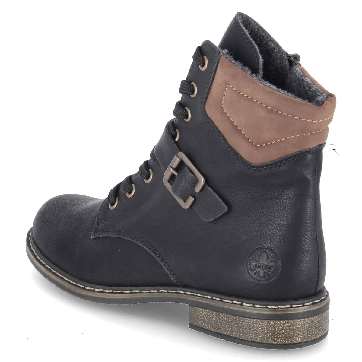 Schnürstiefeletten Schwarz