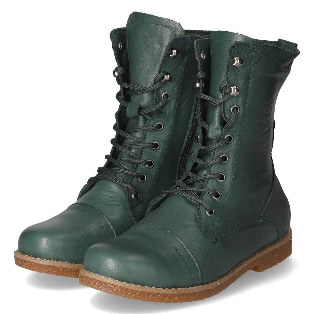 Schnürstiefeletten Grün
