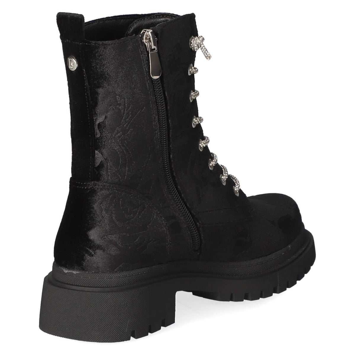 Schnürstiefeletten Schwarz
