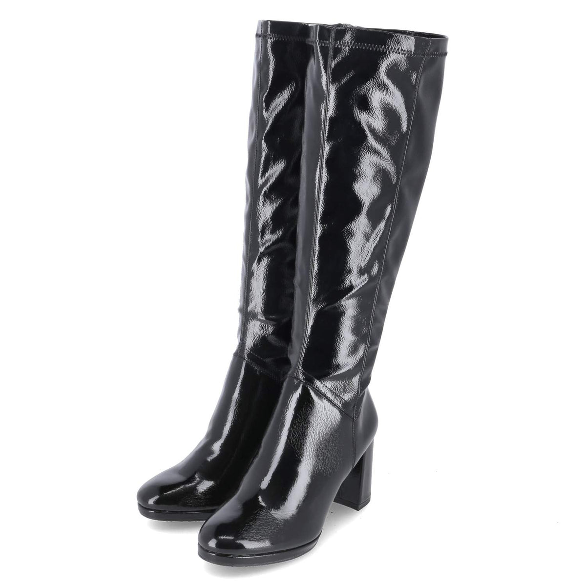 Lackstiefel Schwarz
