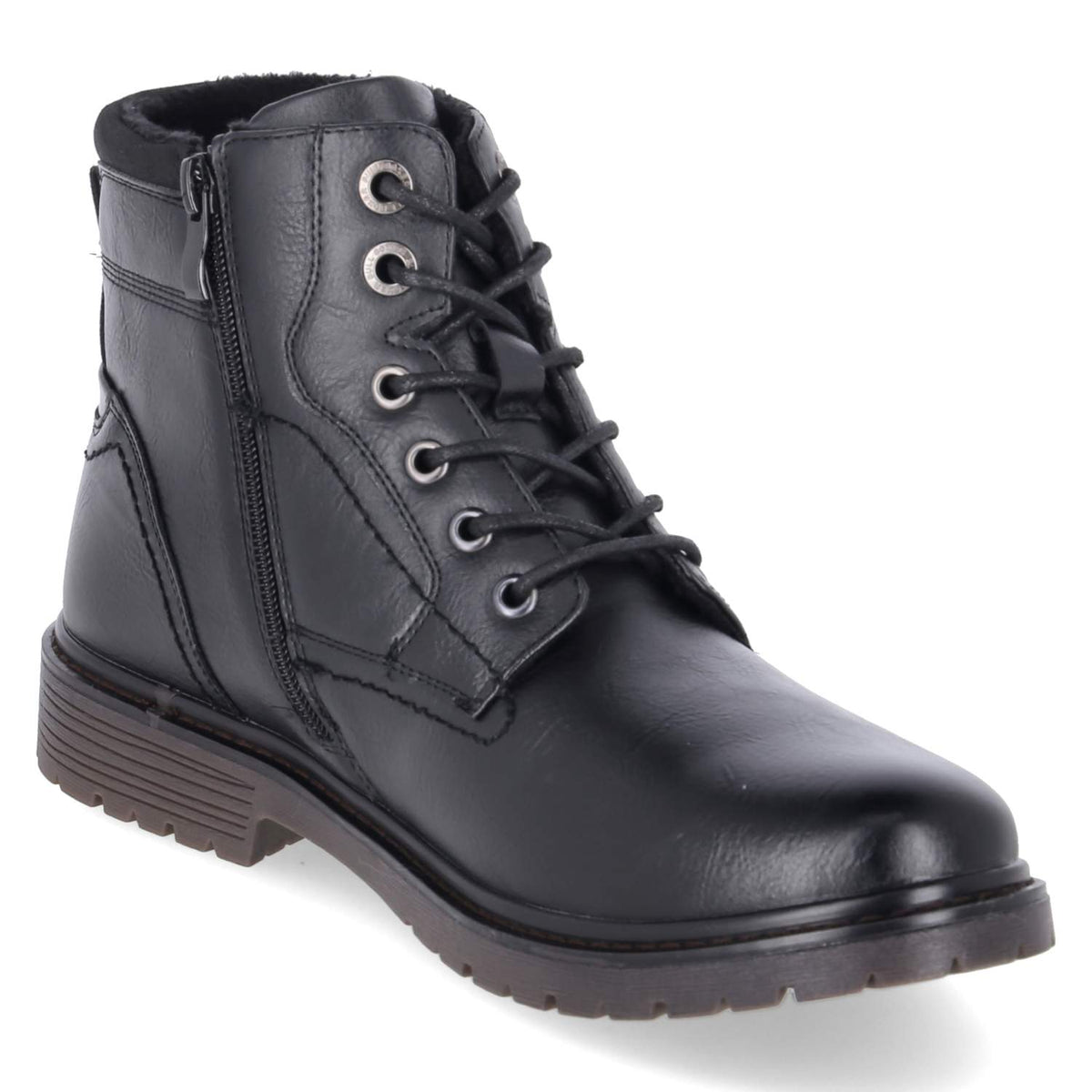 Schnürboots Schwarz