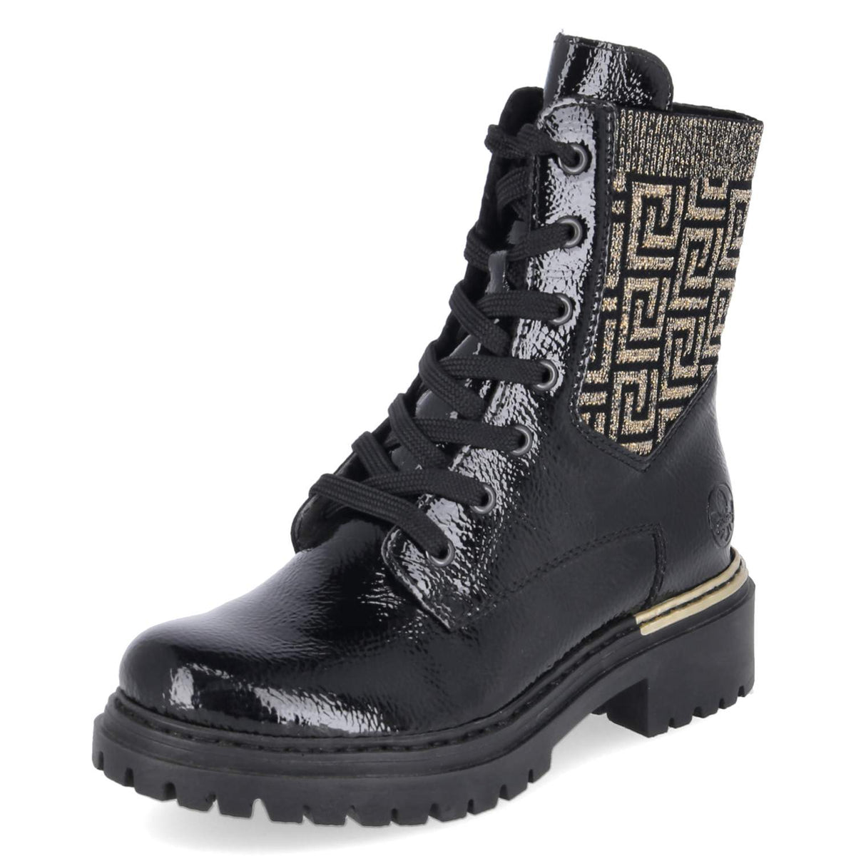 Schnürboots Schwarz