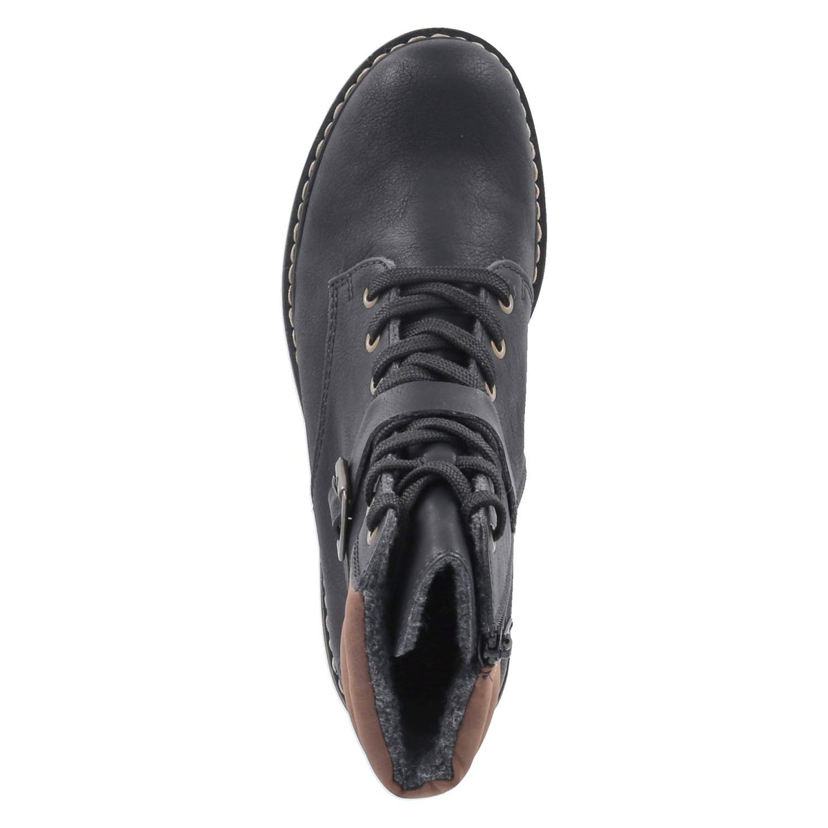 Schnürstiefeletten Schwarz