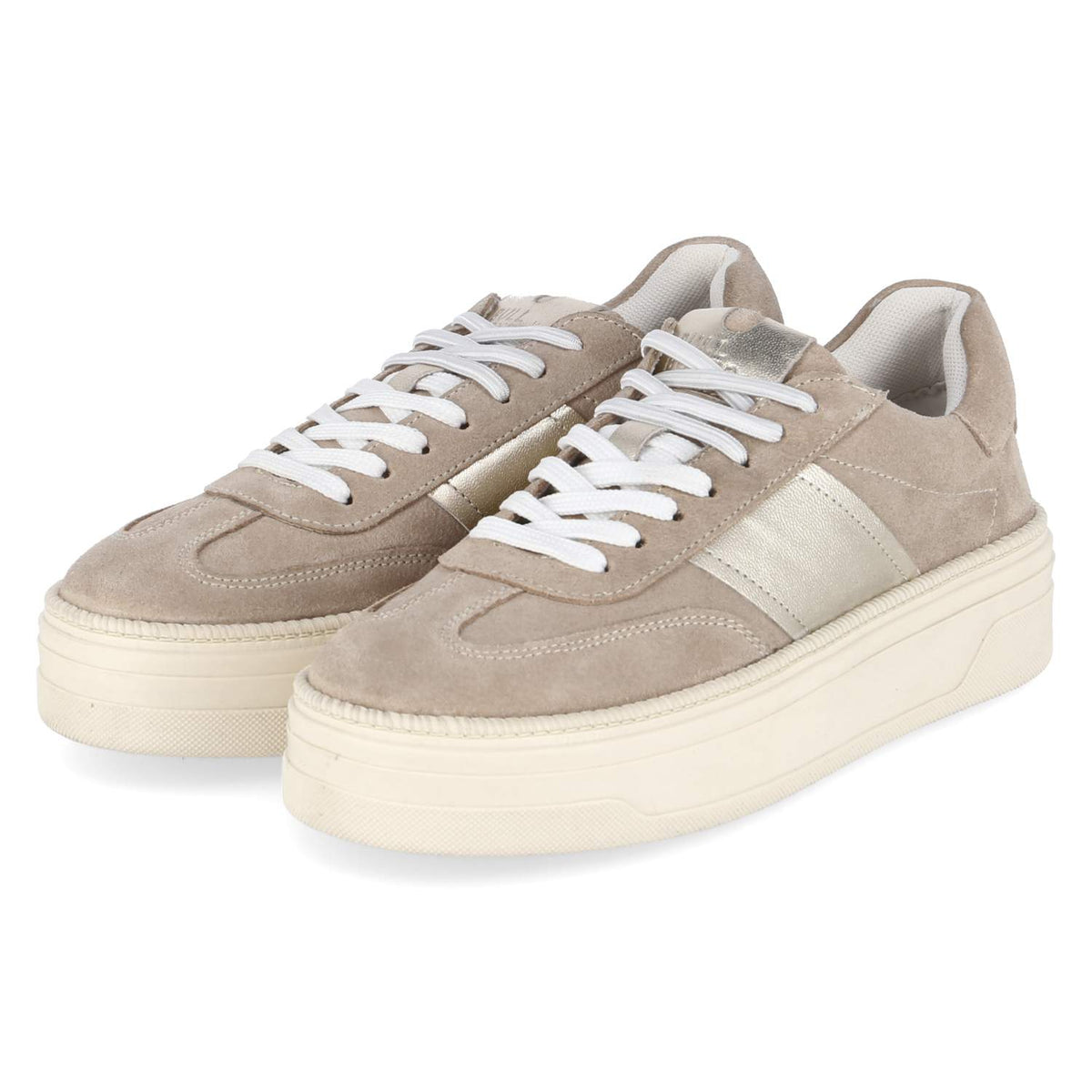 Plateau-Sneaker Beige