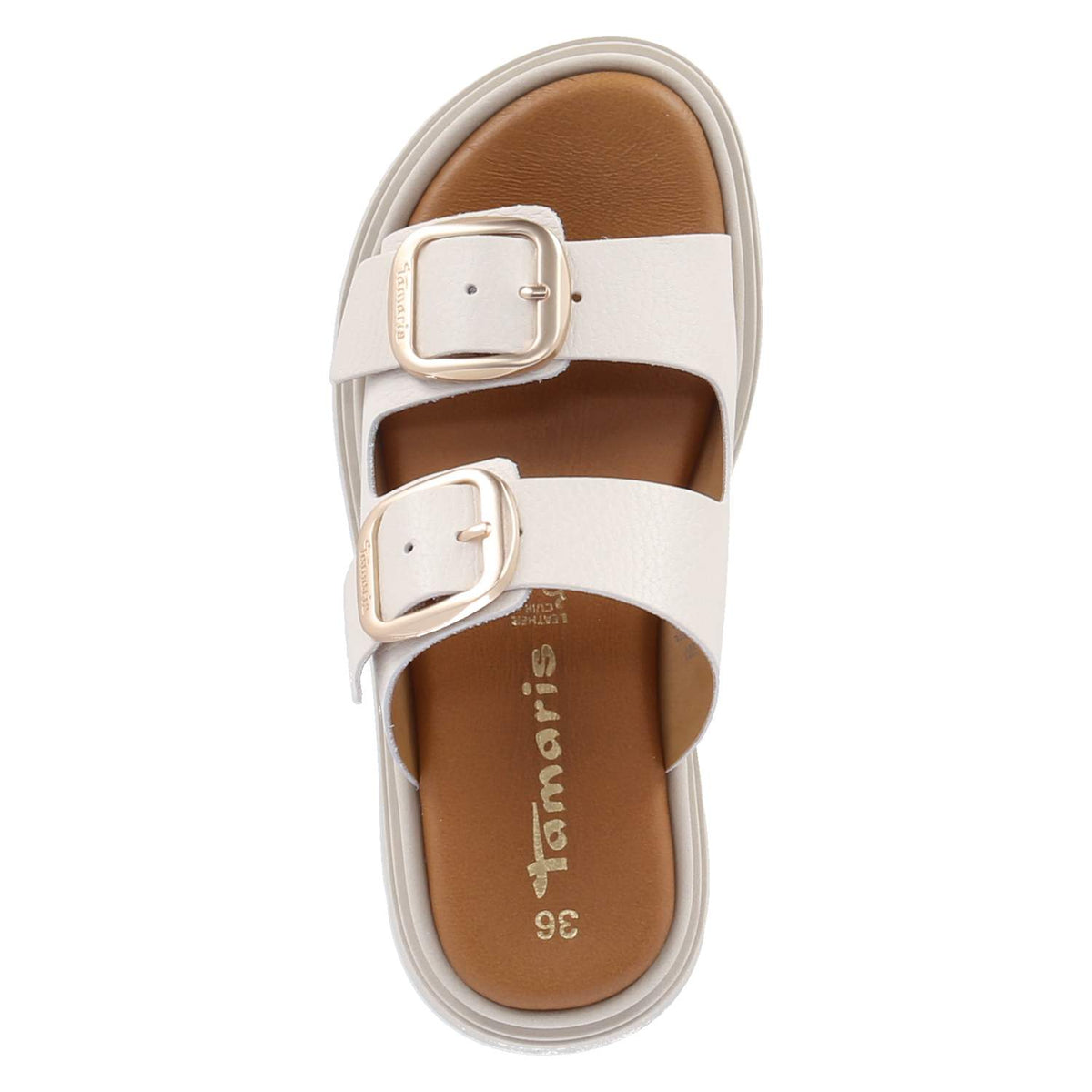Pantoletten Beige