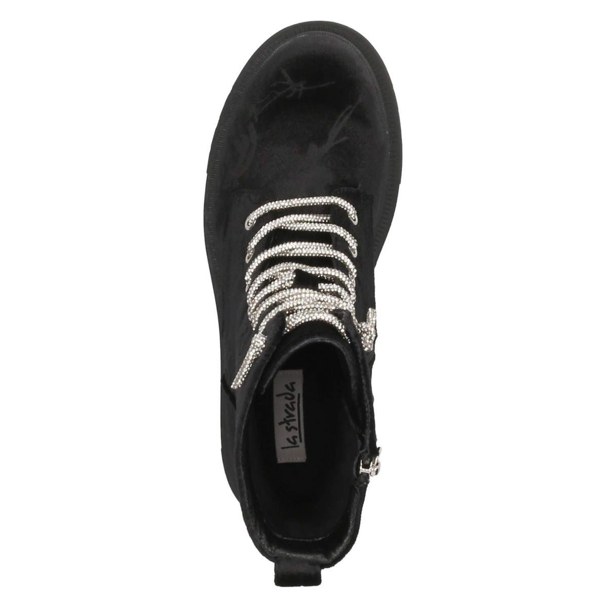 Schnürstiefeletten Schwarz