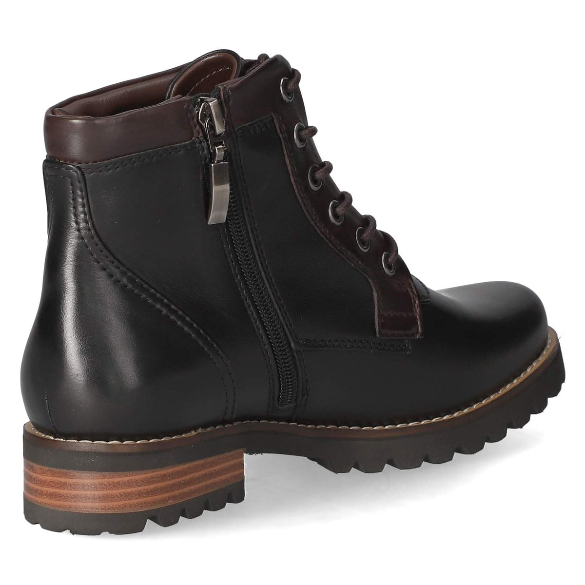 Schnürstiefeletten Schwarz