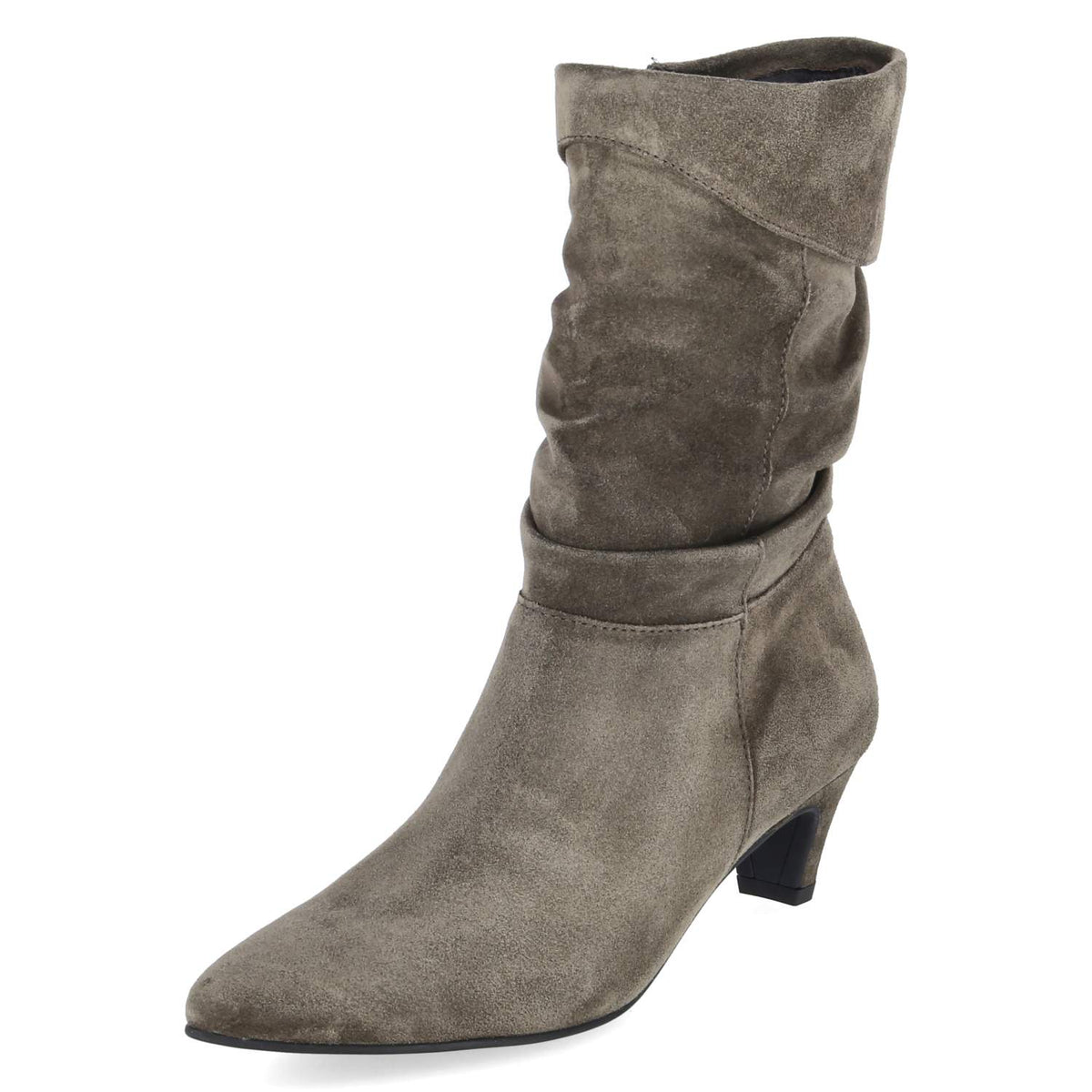 Slouchy Boots Grün