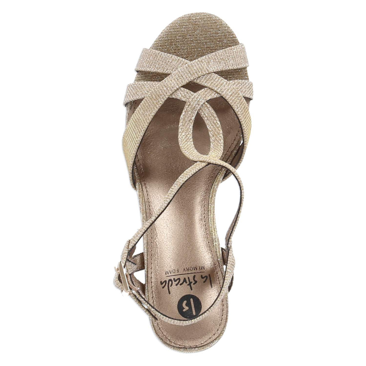 Glam-Sandaletten Gold