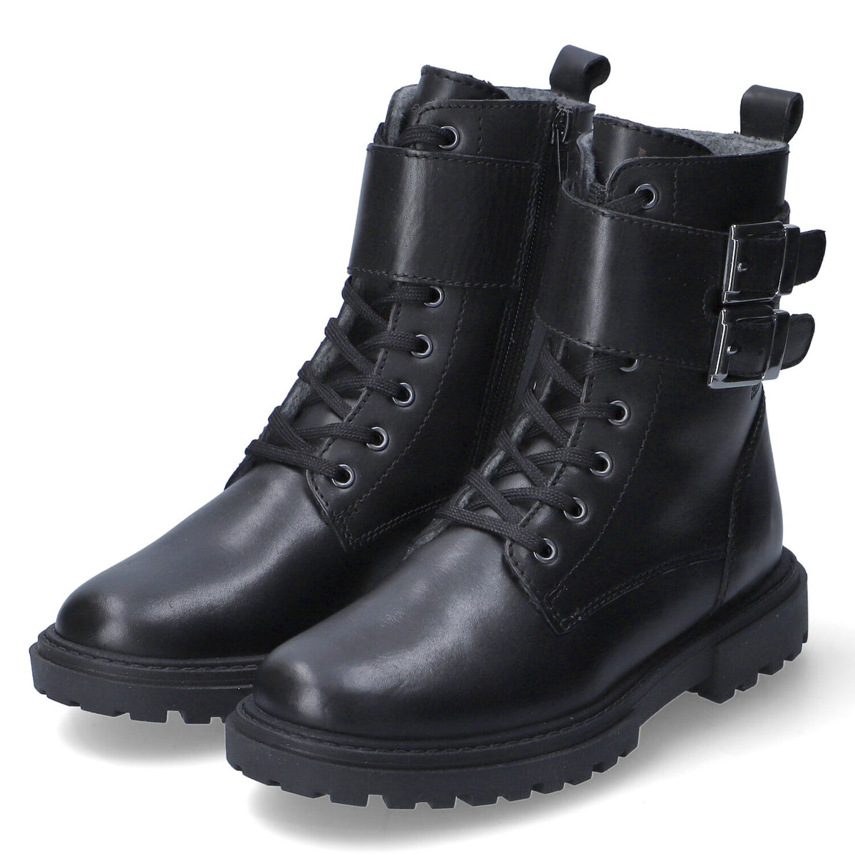 Schnürstiefeletten Schwarz