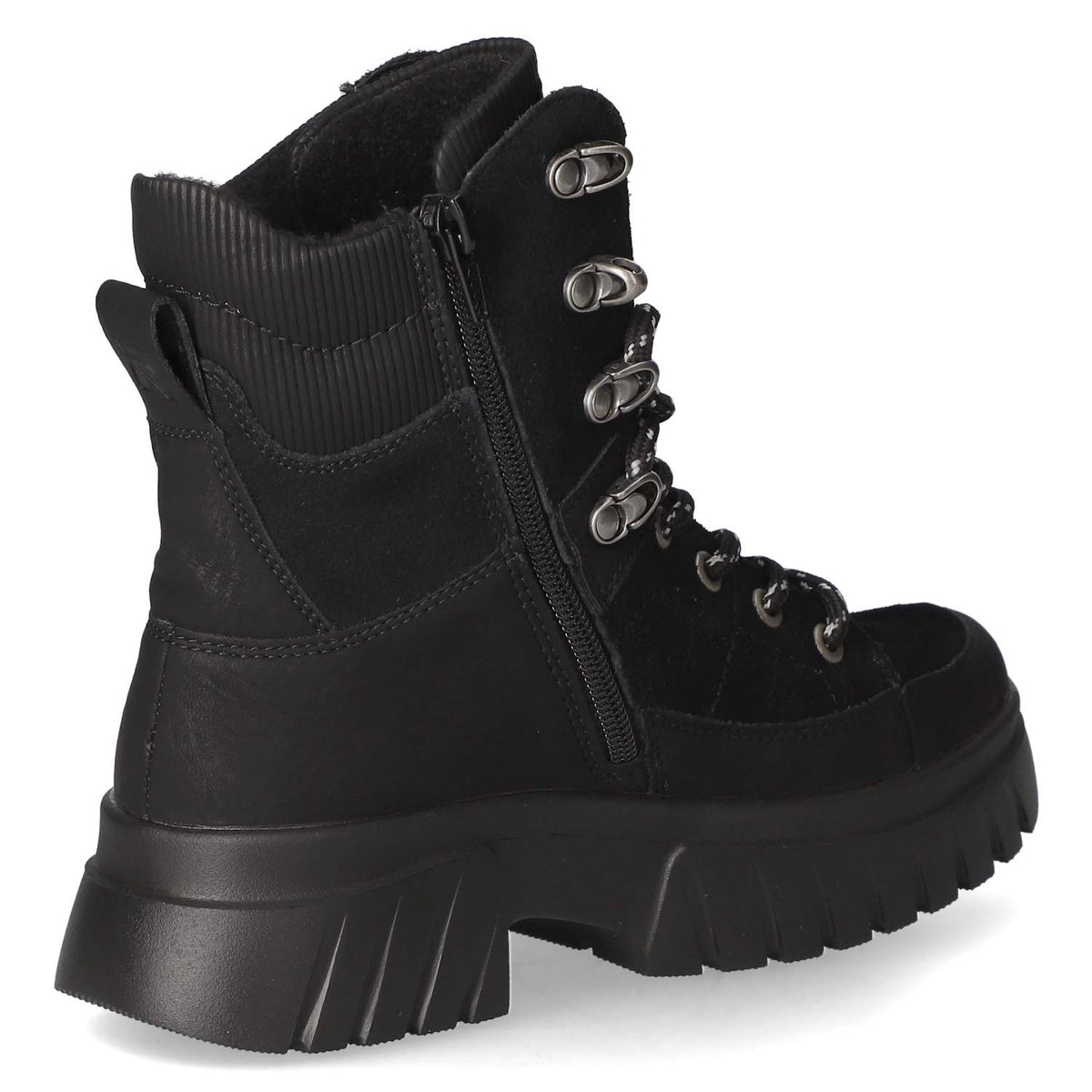 Schnürboots Schwarz