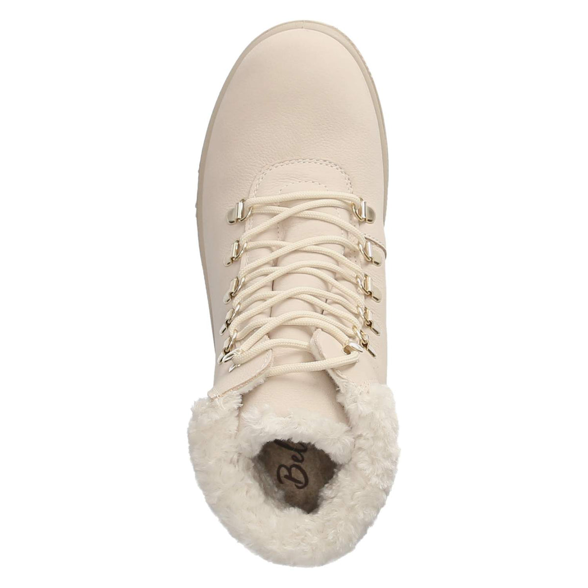 Schnürstiefeletten Beige