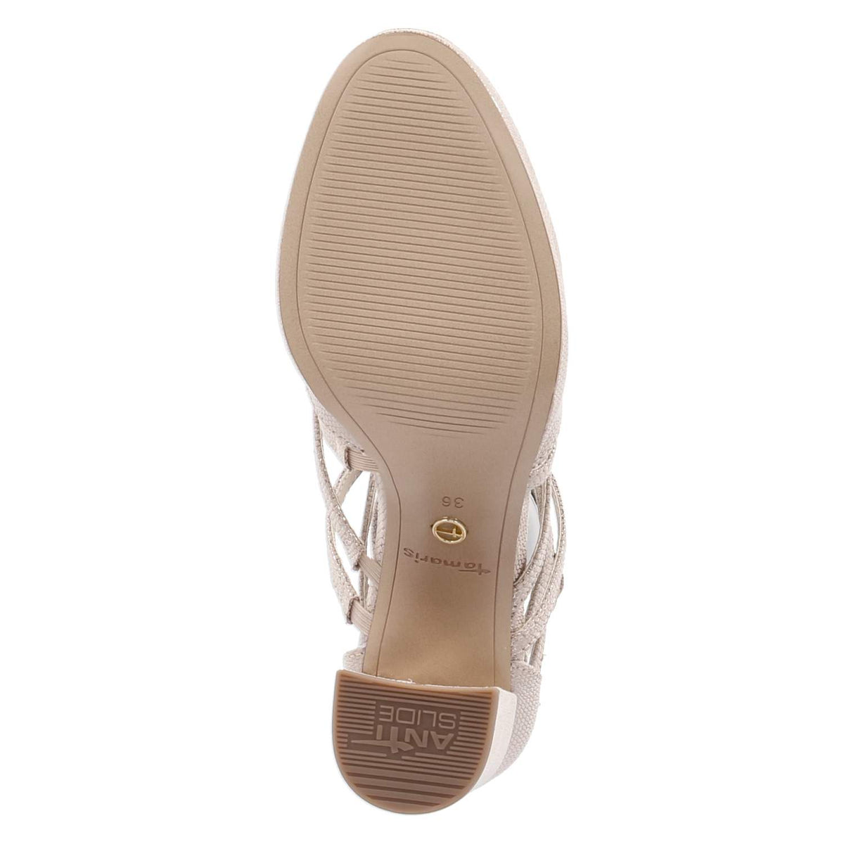 Riemchenpumps Gold