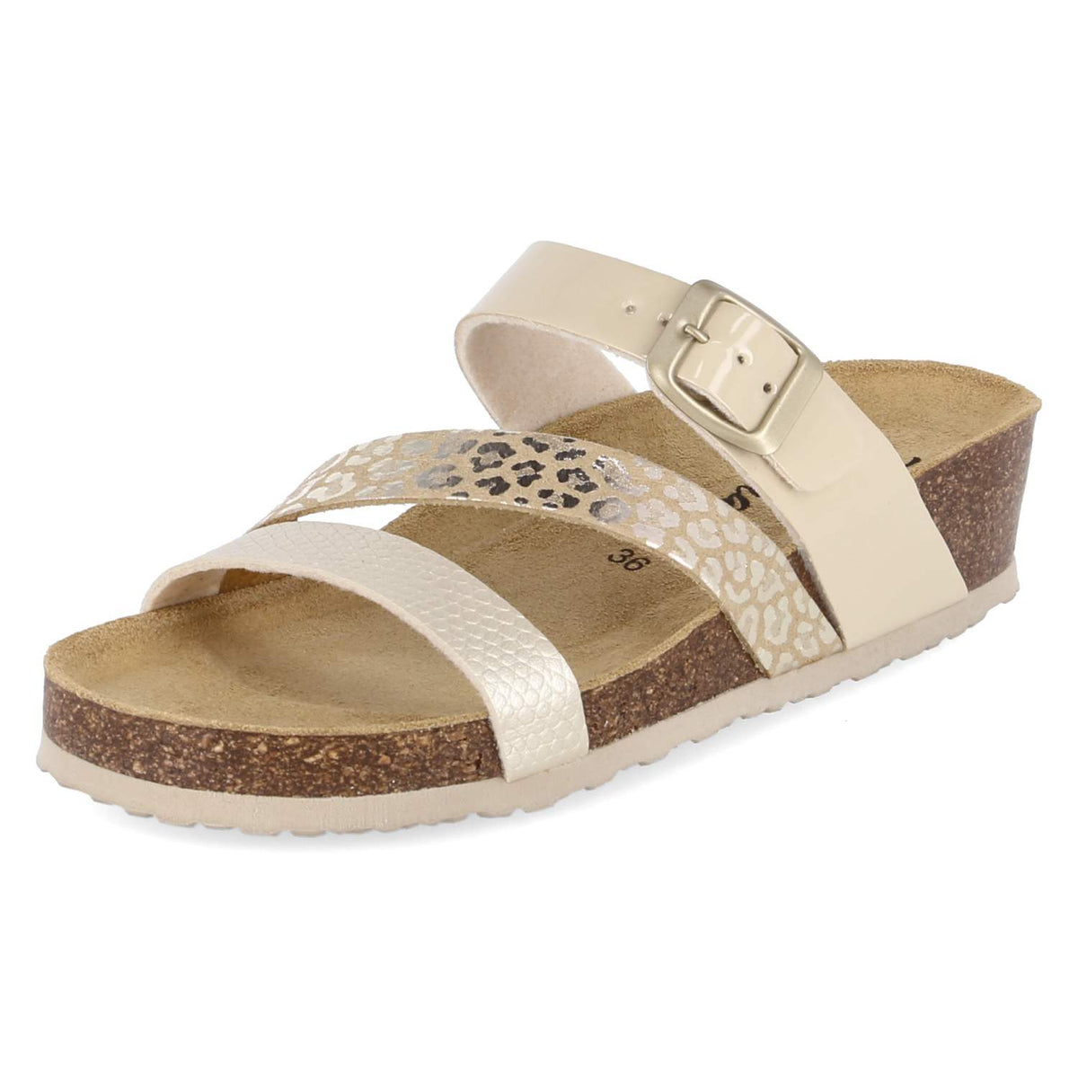 Pantoletten Beige