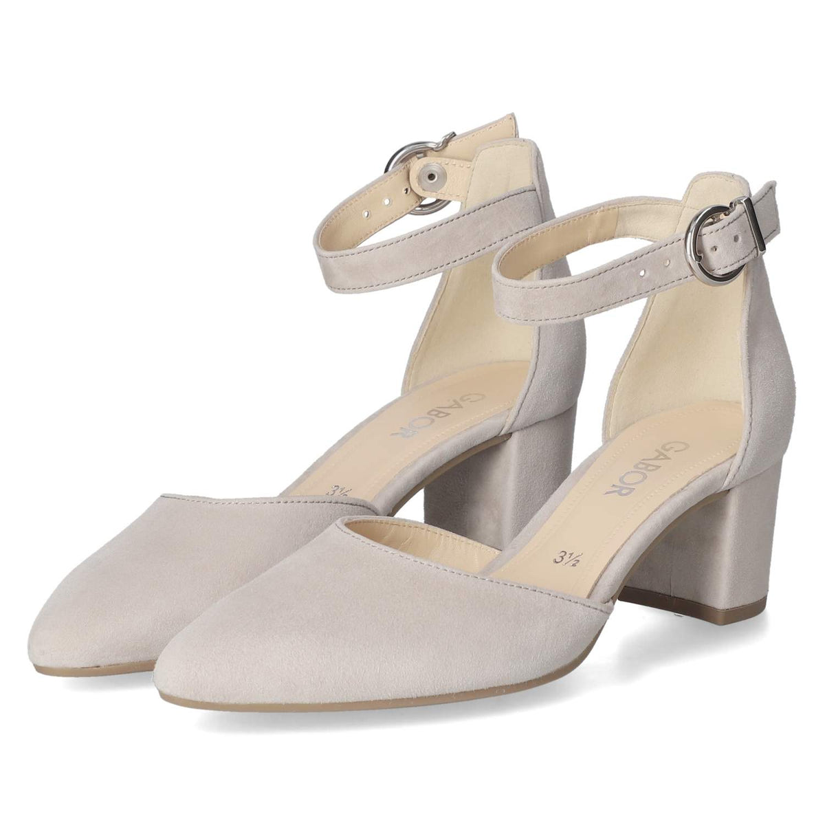 Riemchenpumps Beige