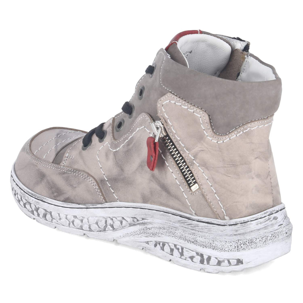 Schnürstiefel Grau