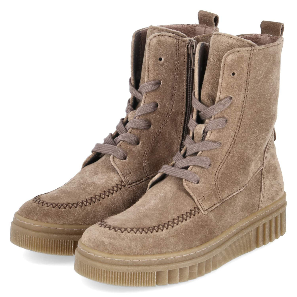 Schnürboots Taupe