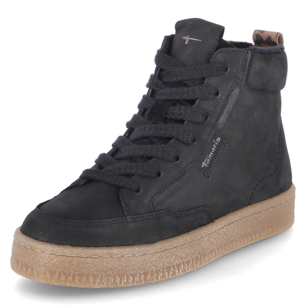 Schnürstiefeletten Schwarz