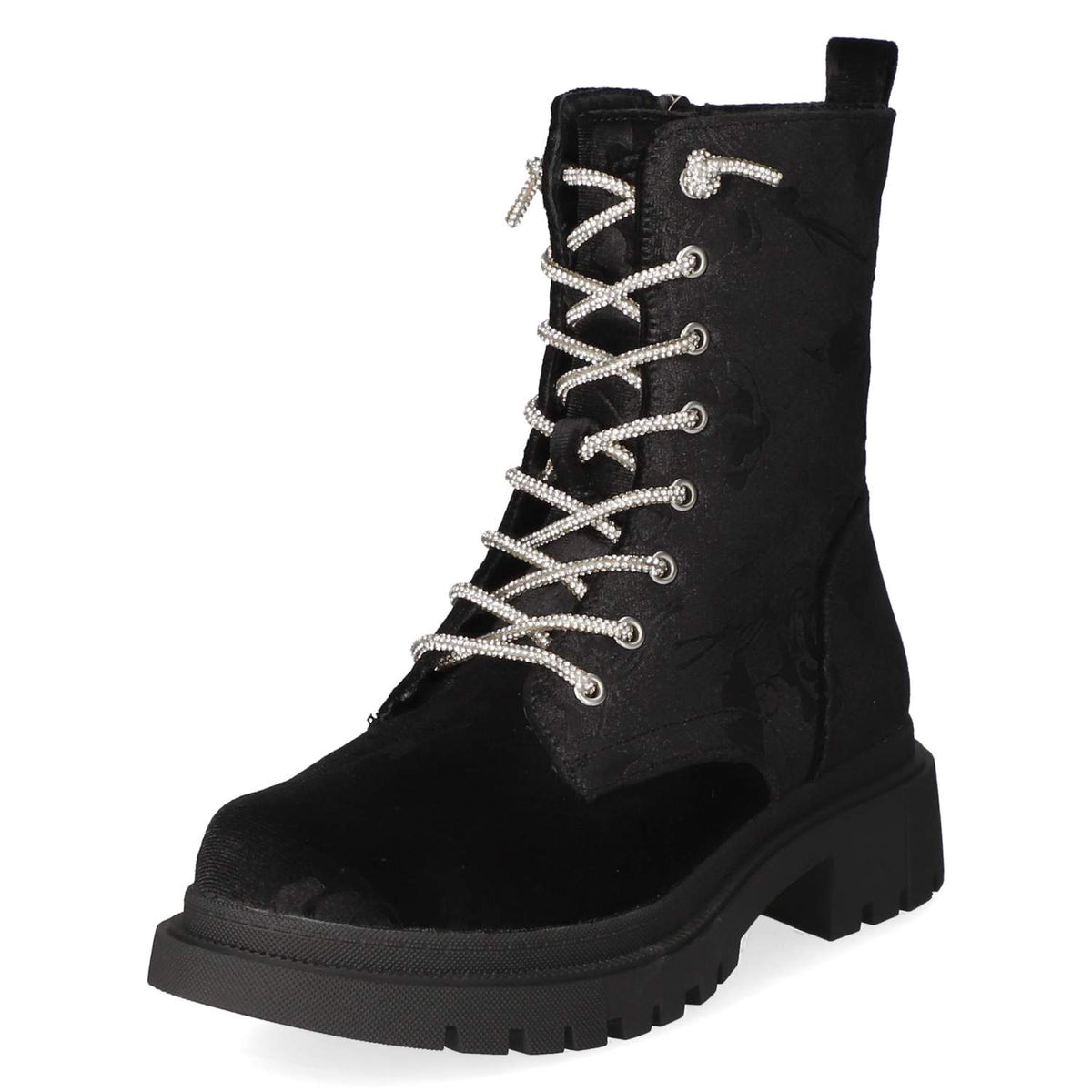 Schnürstiefeletten Schwarz