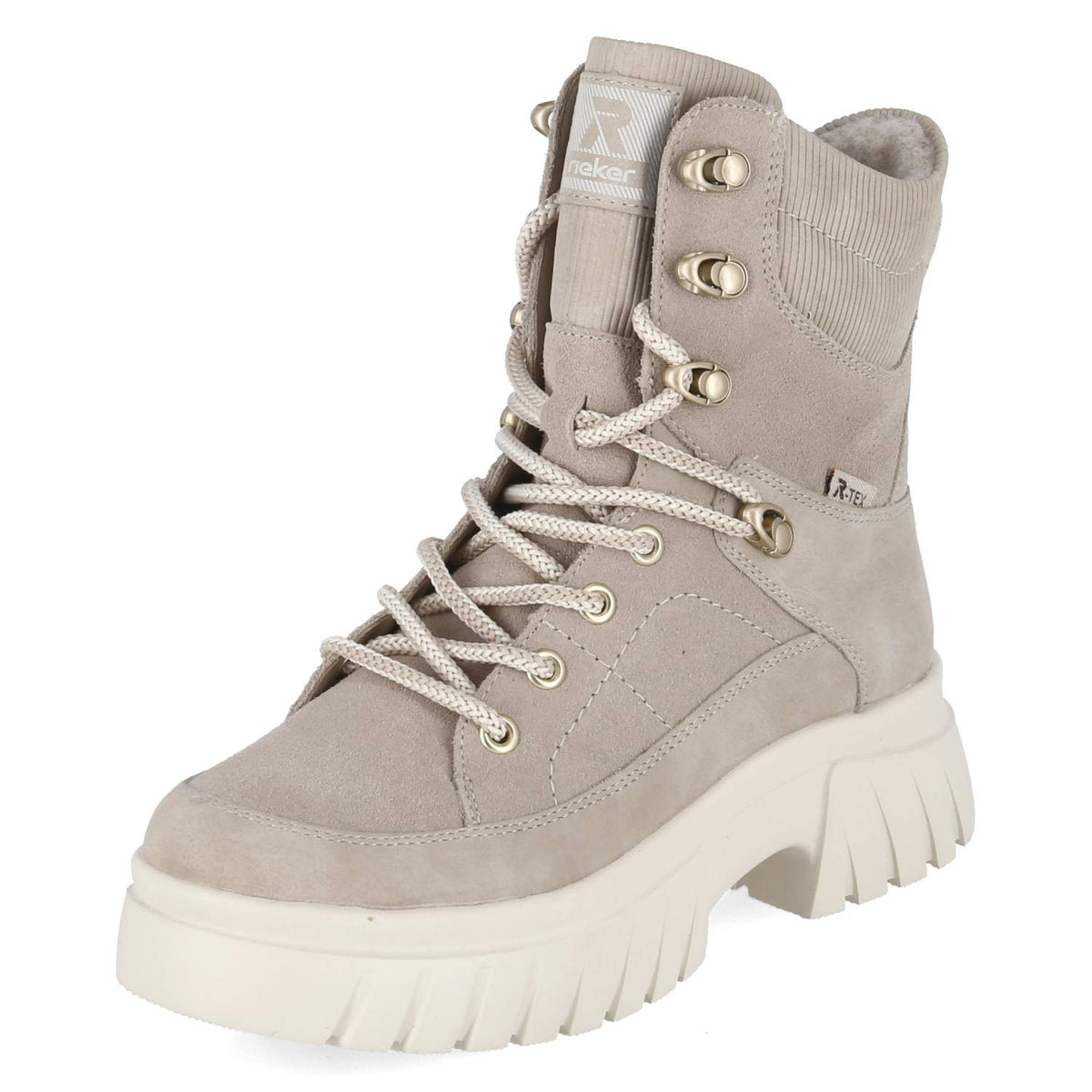 Schnürboots Beige