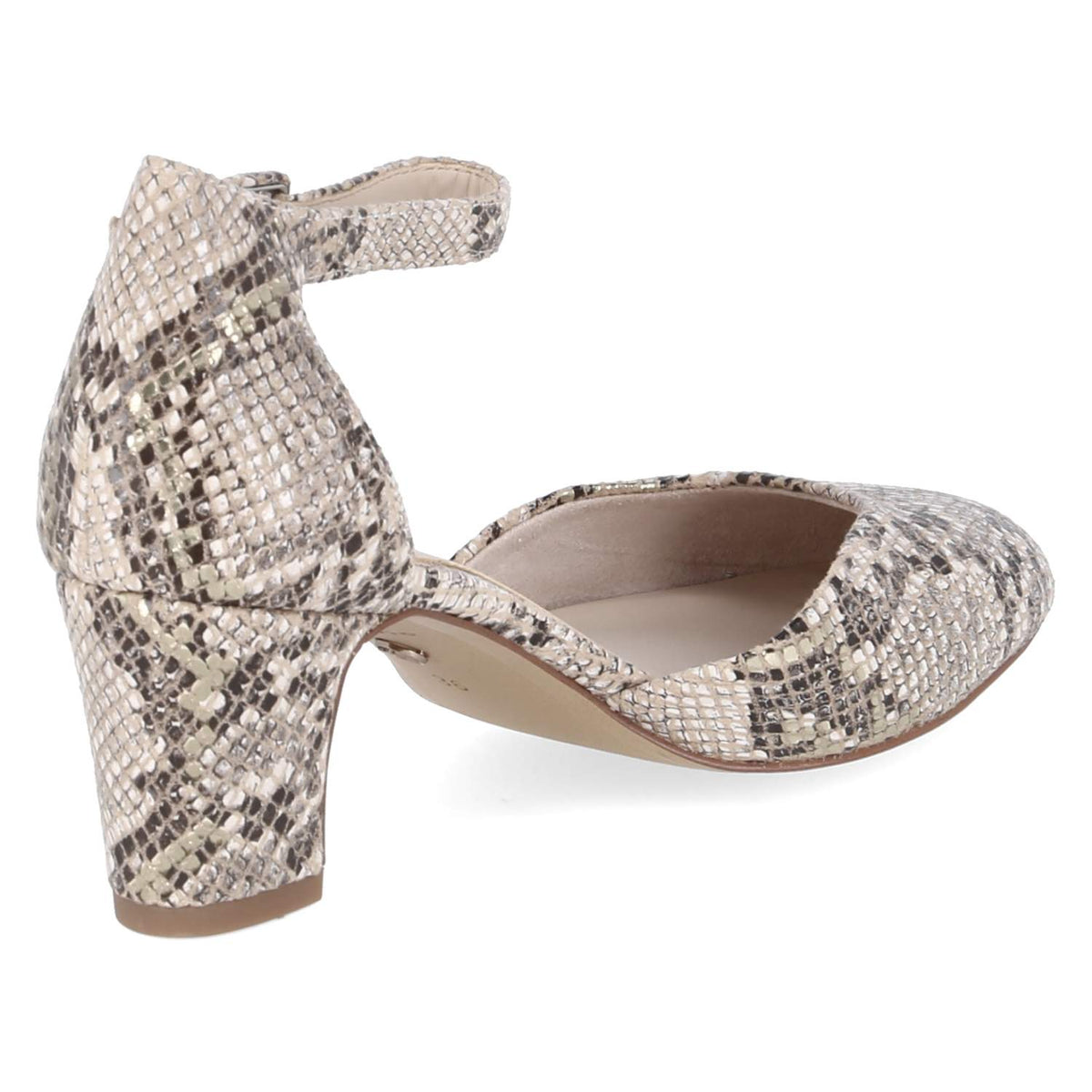 Riemchenpumps Beige