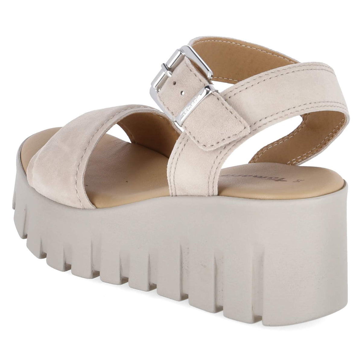 Plateausandalen Taupe