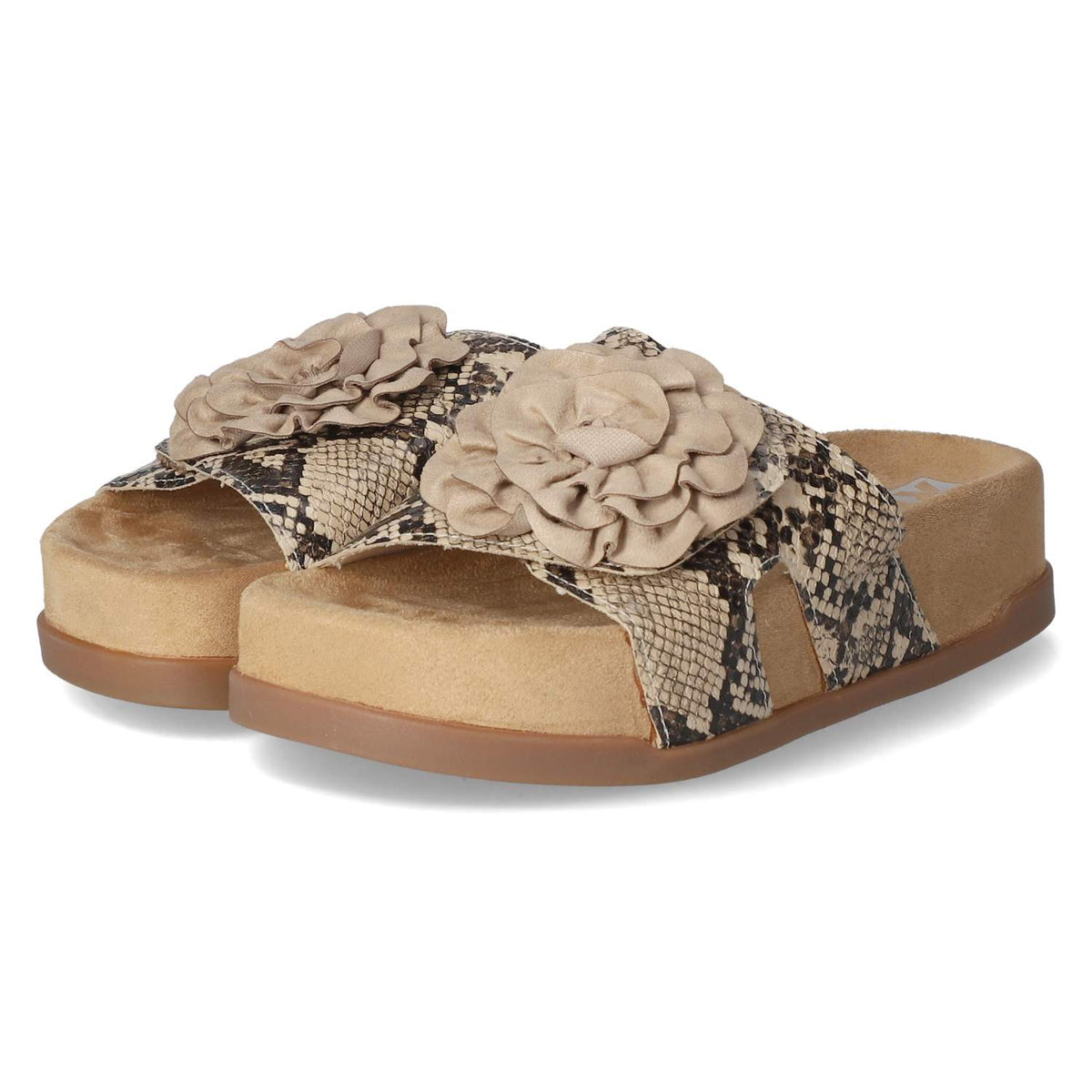 Pantoletten Beige
