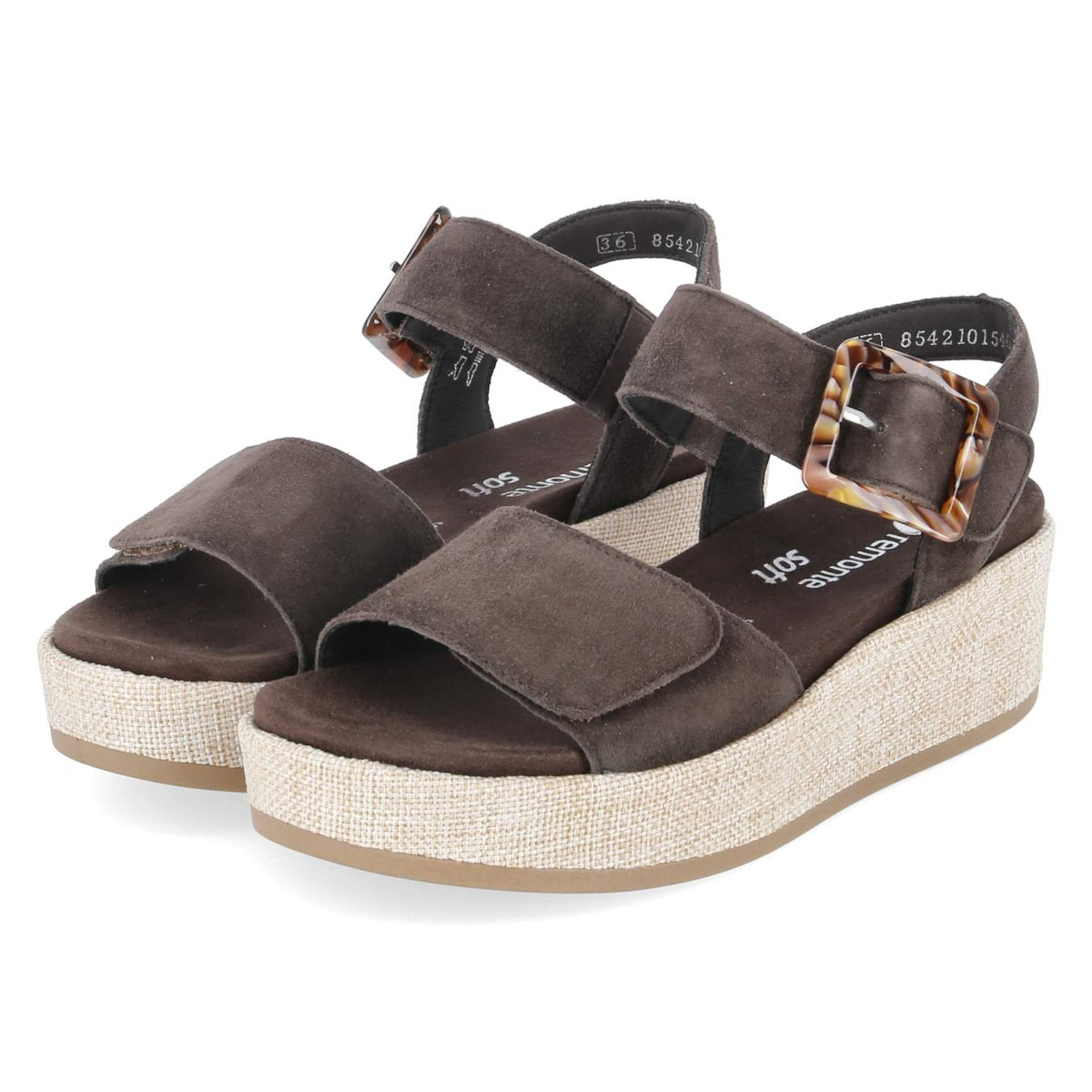 Plateau-Sandalen Braun