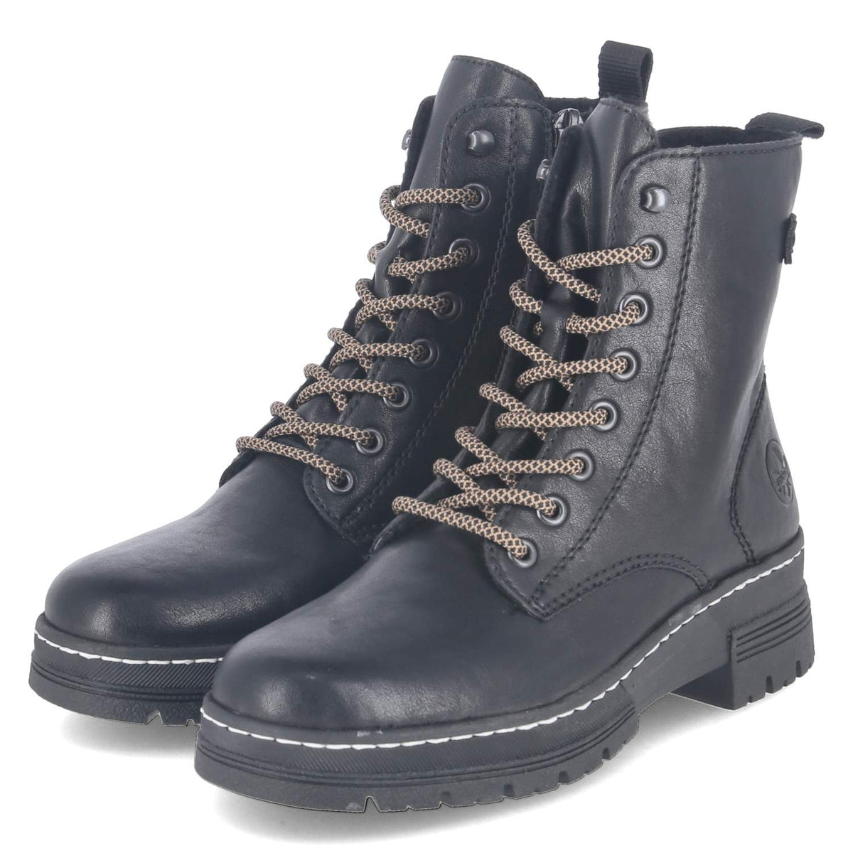 Schnürboots Schwarz