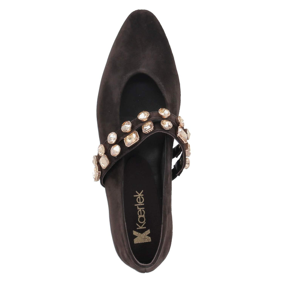 Spangenballerinas Braun