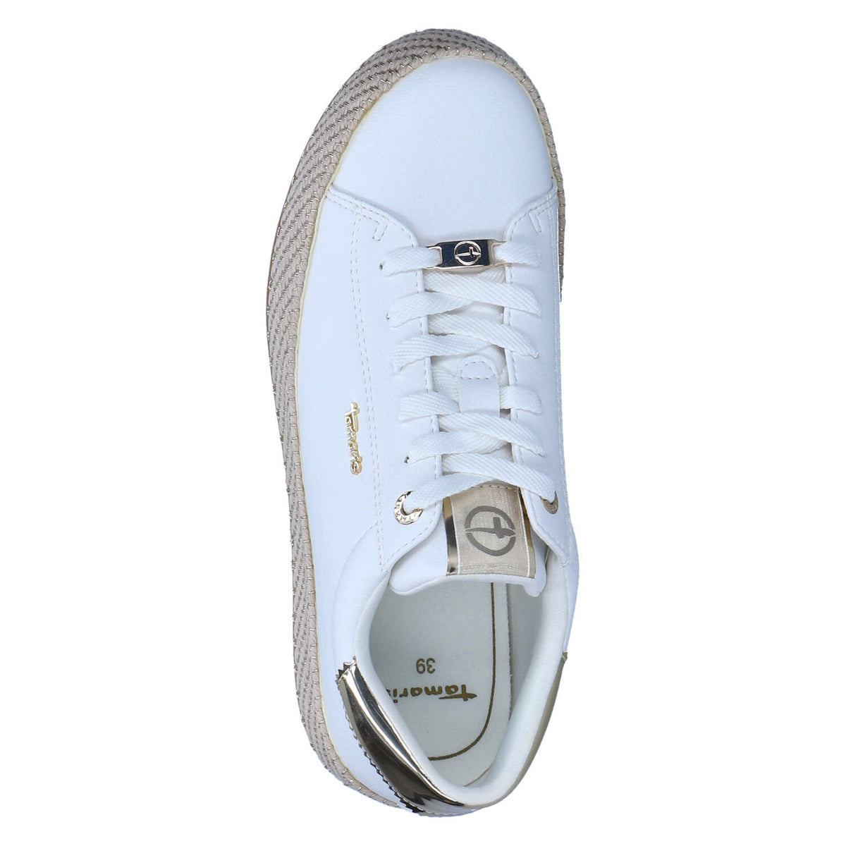 Espadrille-Sneaker Weiß