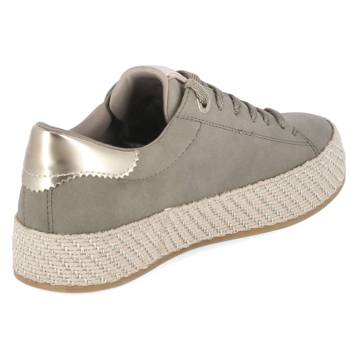Espadrille-Sneaker Grün