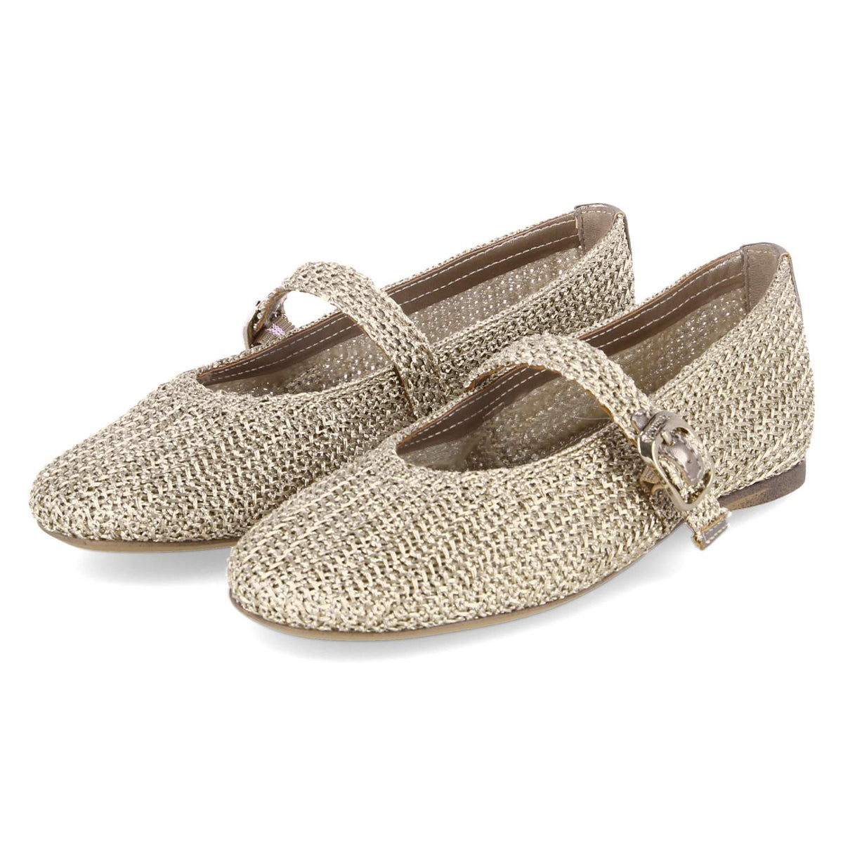 Spangenballerinas Gold