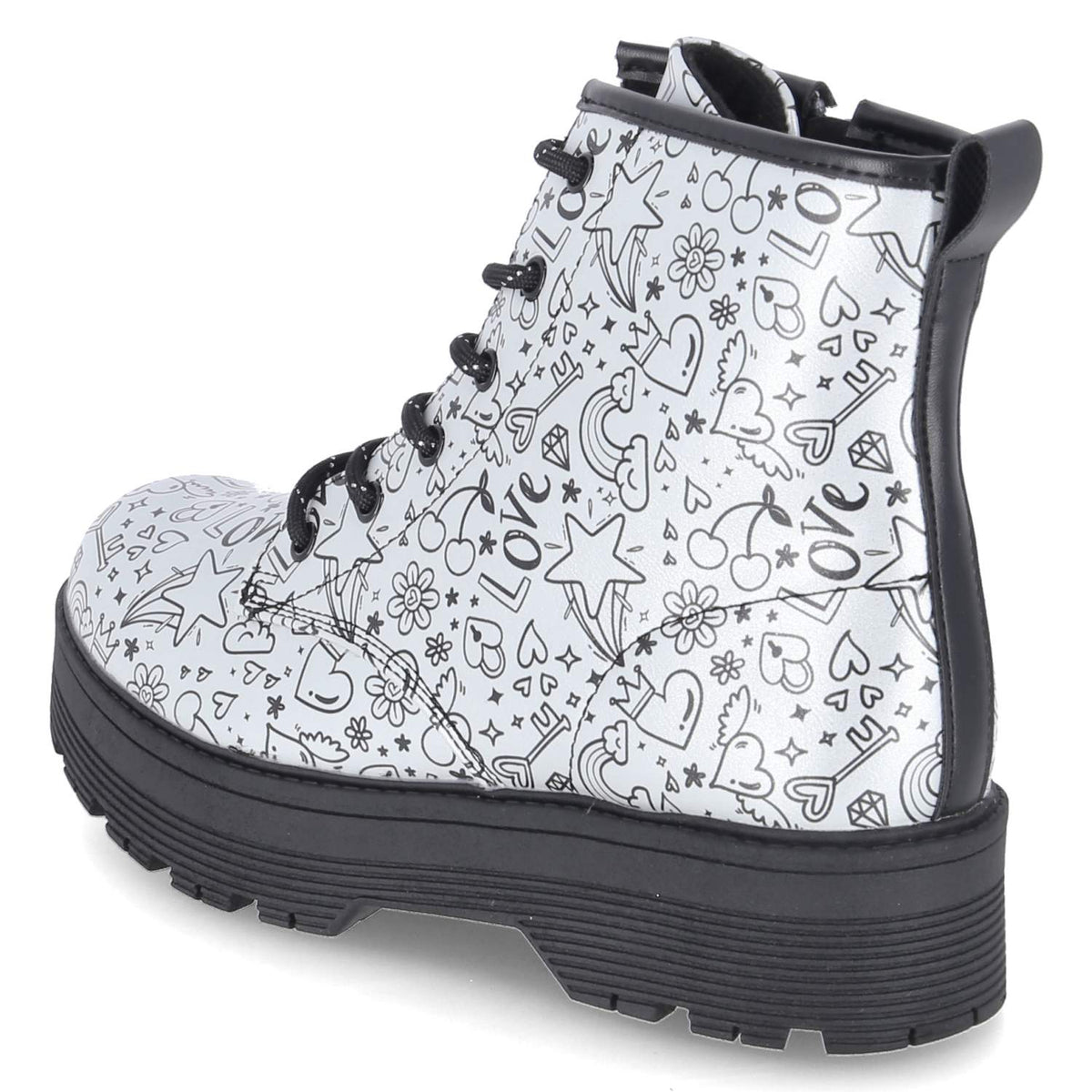 Boots GRAVLEN HI DOODLE DOWN Silber