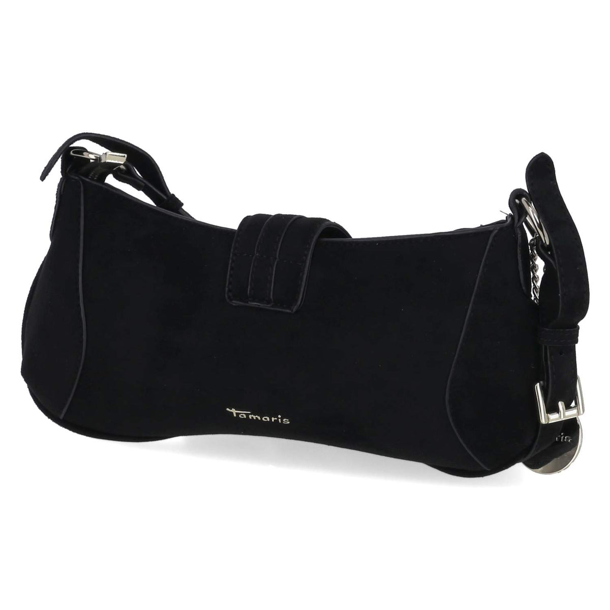 Baguette Bag MARINA SUEDE Schwarz