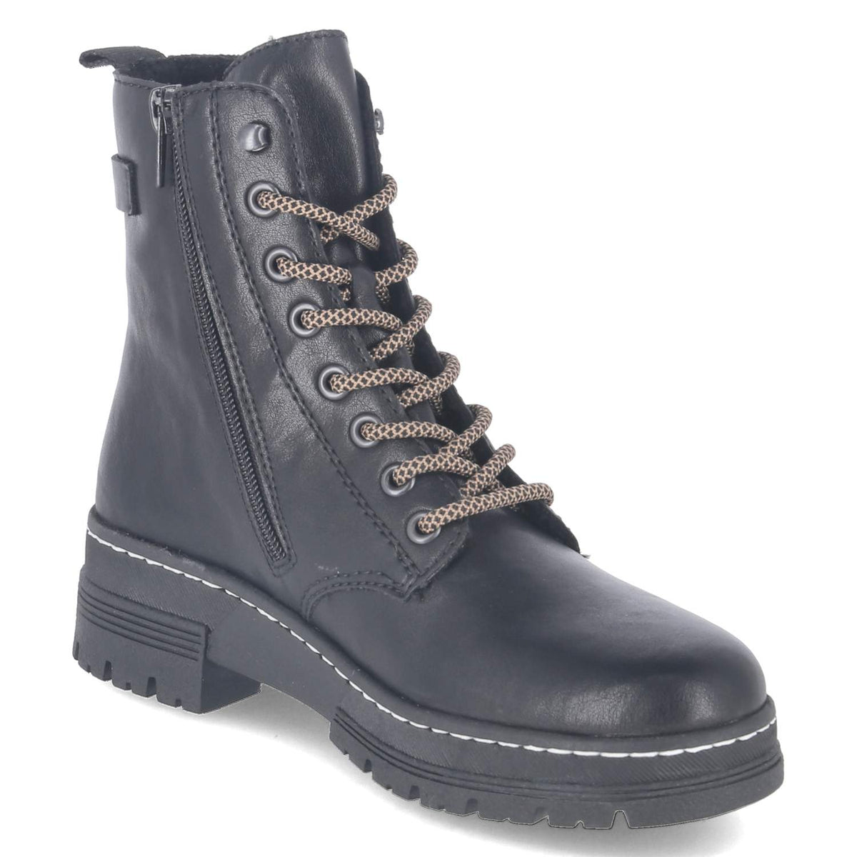 Schnürboots Schwarz