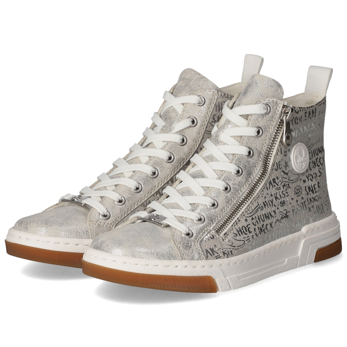 High Sneaker Silber