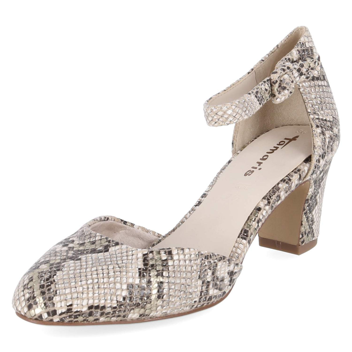 Riemchenpumps Beige