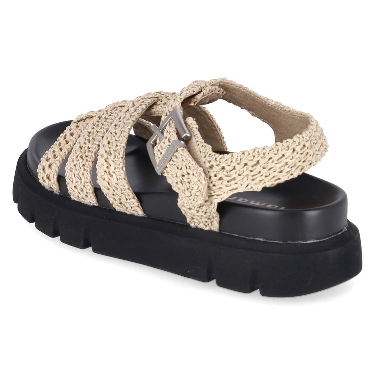 Plateau-Sandalen Beige