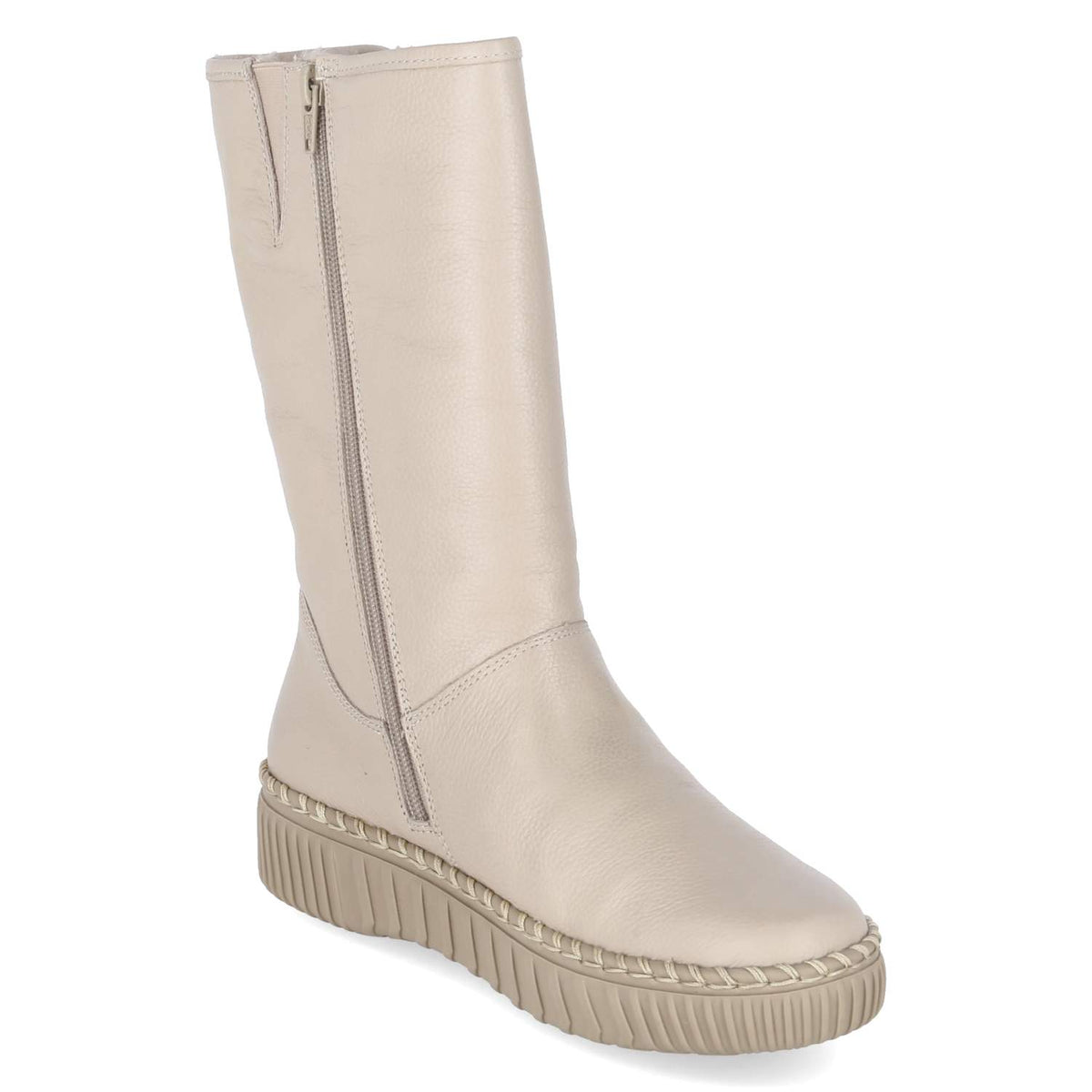 Winterstiefel Beige